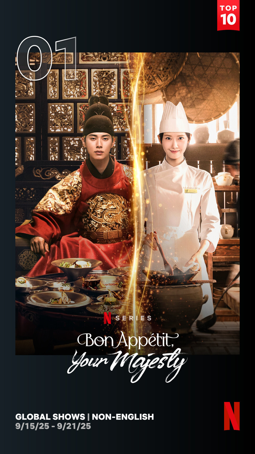 ‘폭군의 셰프’, 넷플릭스 비영어권 시리즈 2주 연속 글로벌 1위