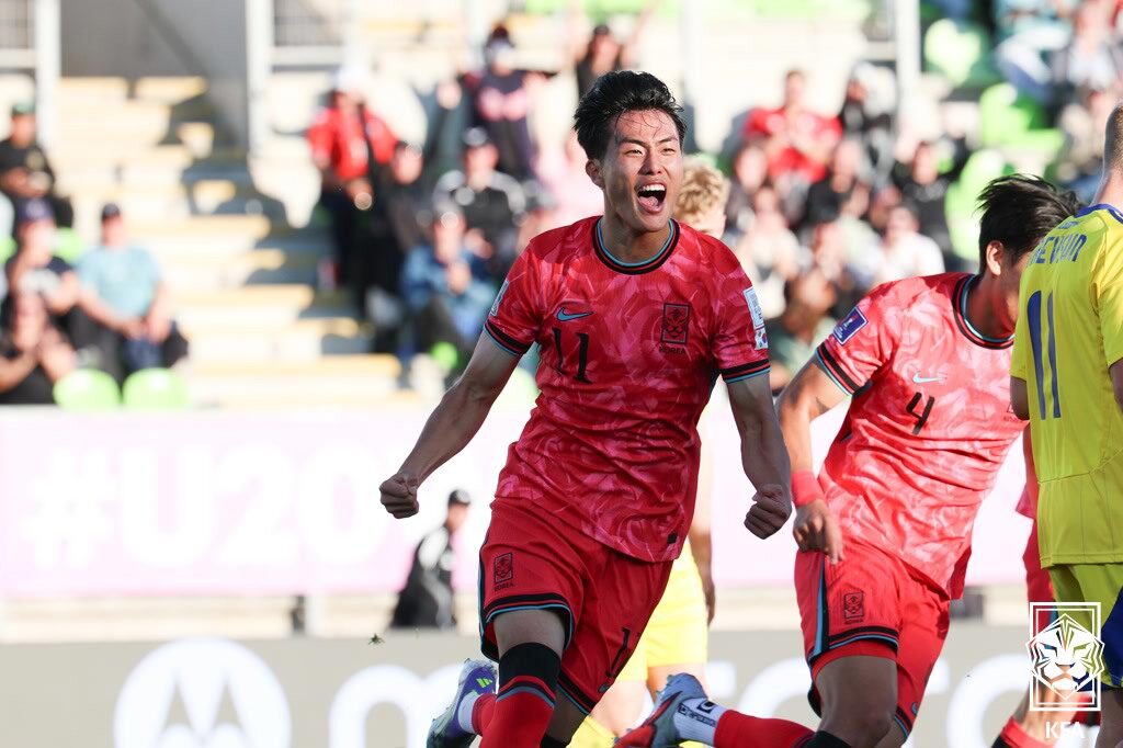 김명준 추격골에도…한국, U-20 월드컵 우크라이나에 1-2 패