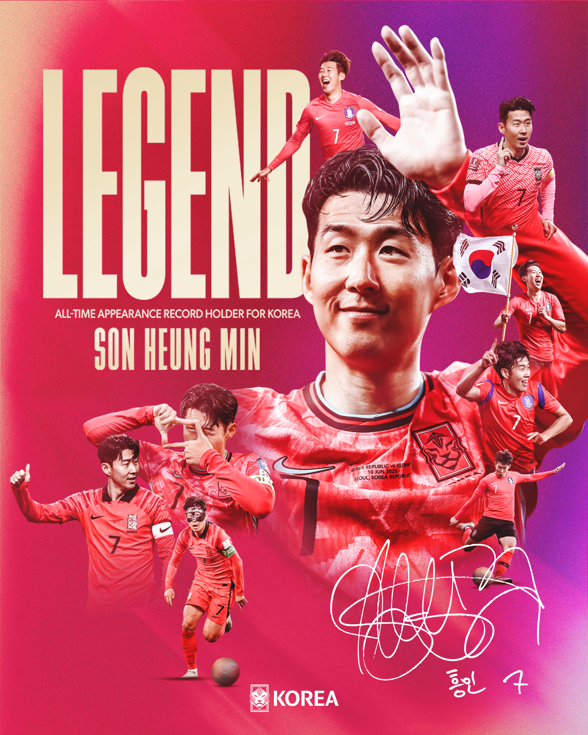 손흥민, 차범근 만난다…  전설과 전설이 함께 할 A매치 최다 출전 기념행사