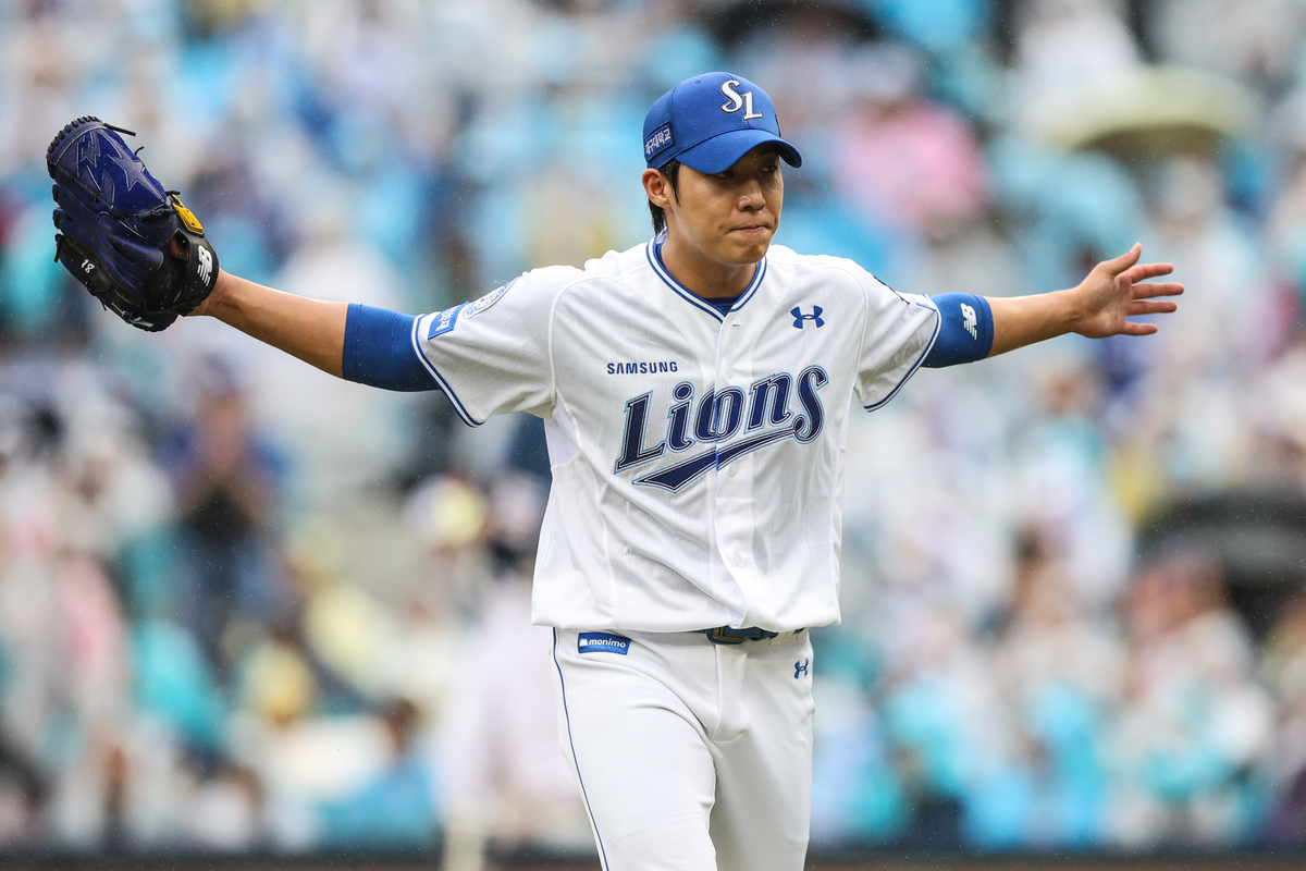 [WC2] 과연 푸른 피의 에이스…원태인, 사자군단을 구하다