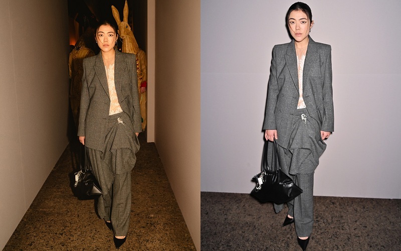 새소년 황소윤, 매니쉬한 패션위크 룩으로 맥퀸 2026 봄 여름 패션쇼 빛내