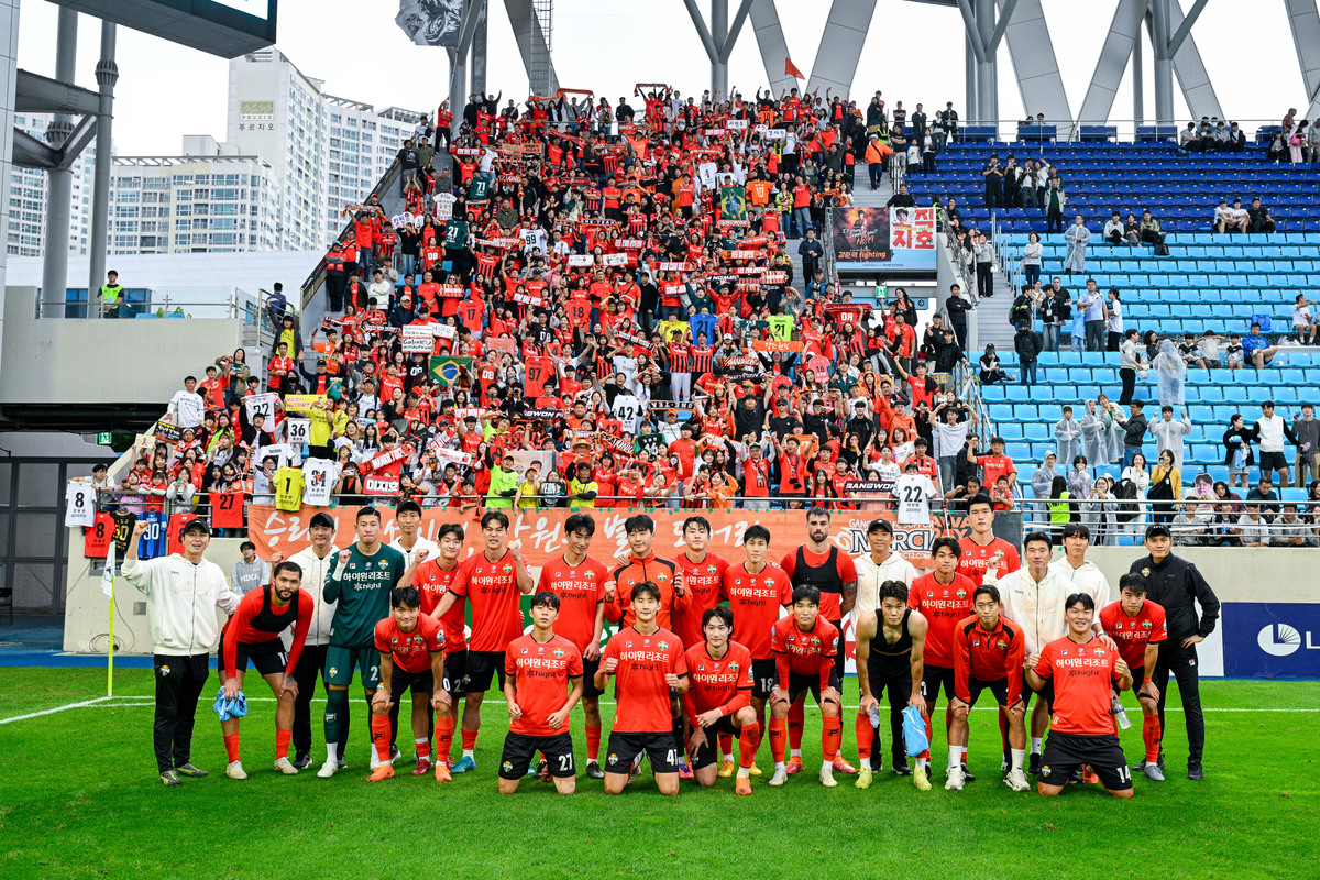 정경호 감독의 강원, 창단 첫 2년 연속 파이널A 진출… 통산 5번째