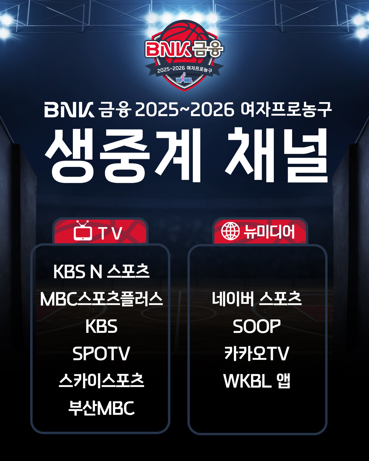 SPOTV 7시즌 만의 복귀… 여자프로농구, 새 시즌 중계 채널 확정