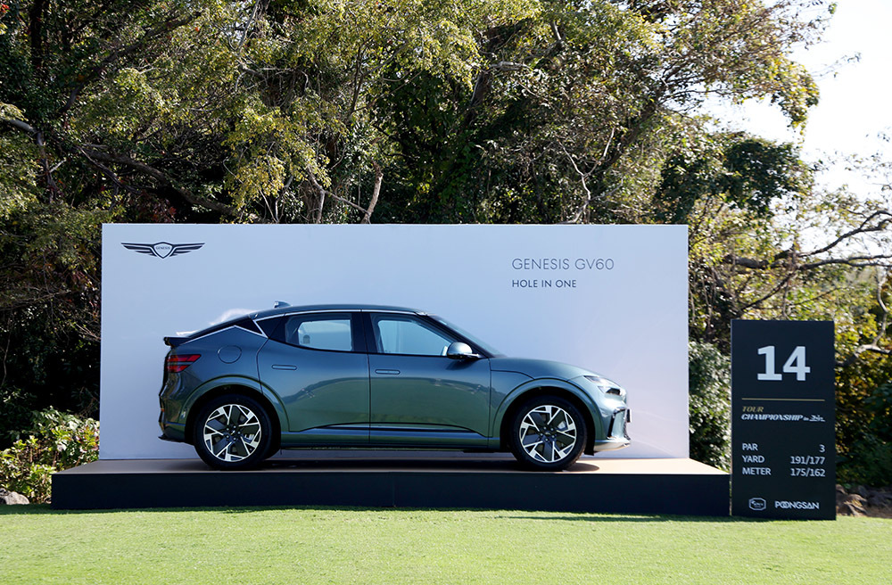 KPGA 투어 최고 조력자 제네시스, 홀인원 부상 제공… 제네시스 GV60 가져갈 주인공은? [투어챔피언십 in JEJU]