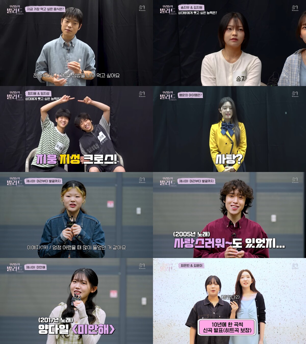 ‘우리들의 발라드’, 참가자들 입덕 유발 콘텐츠 대방출