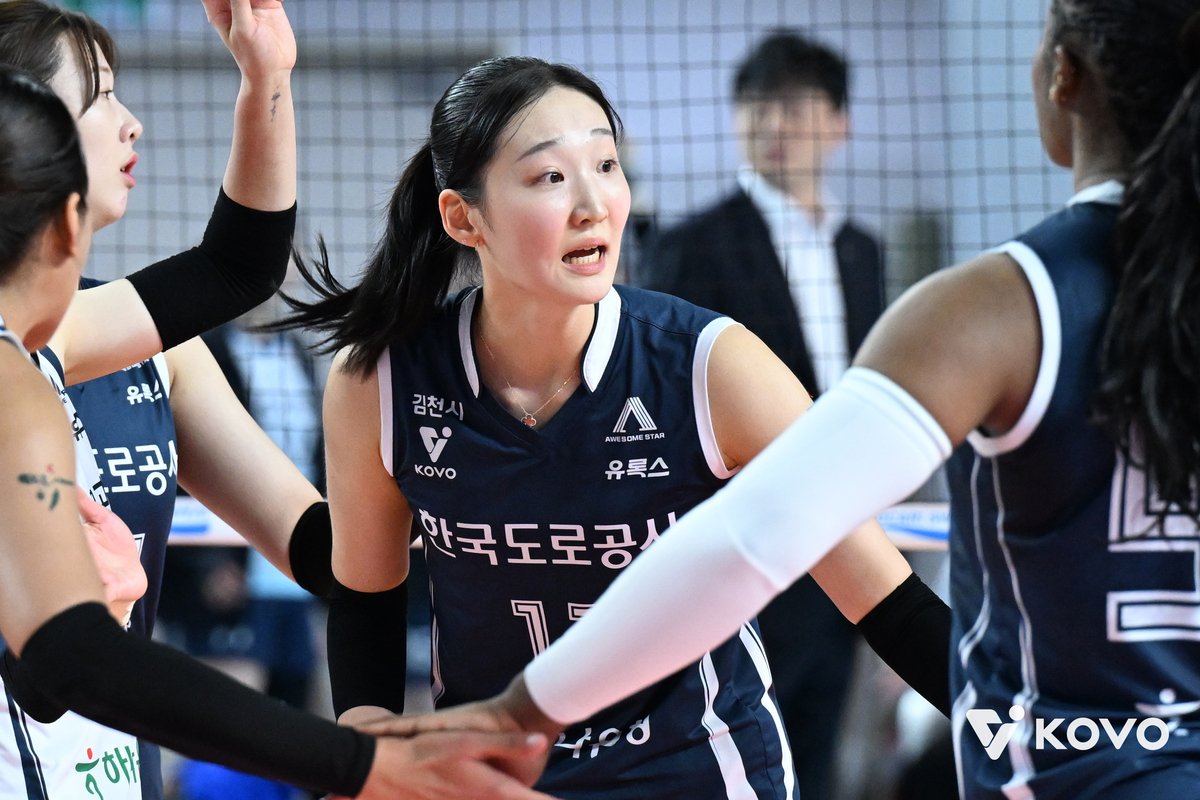 김세빈-이지윤… 높이의 힘 보여준 도로공사, 9연승으로 선두 독주