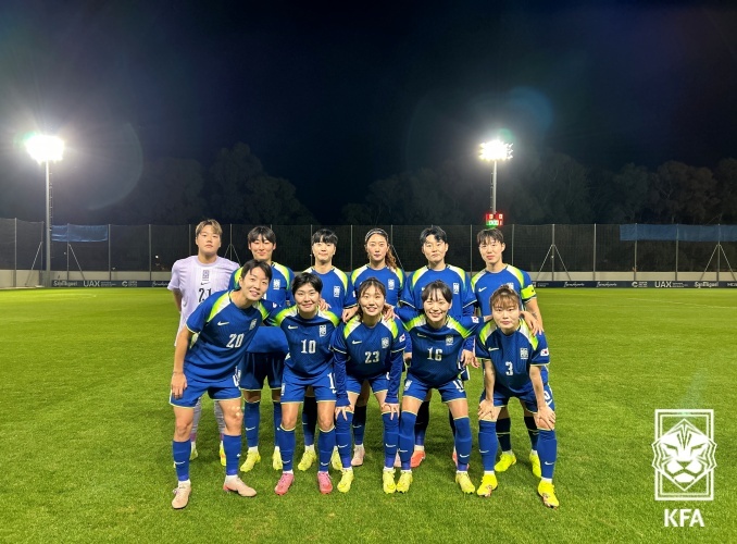 ‘김민지 동점골’ 女신상우호, 초반 실점 딛고 웨일스와 1-1 비겨