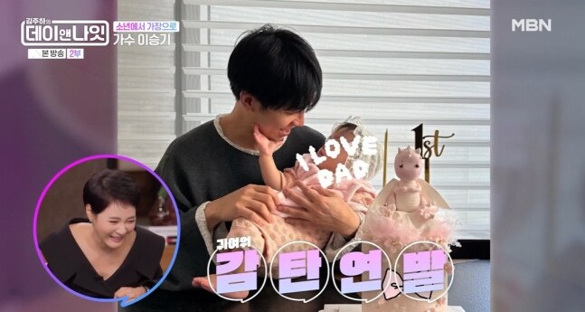 이승기, 딸 사진 깜짝 공개 "하관·보조개는 아빠, 눈은 엄마 이다인 닮아"