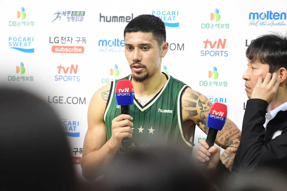 ‘알바노 28점 폭발+무스타파 더블더블’ DB, 현대모비스 꺾고 공동 3위로 점프