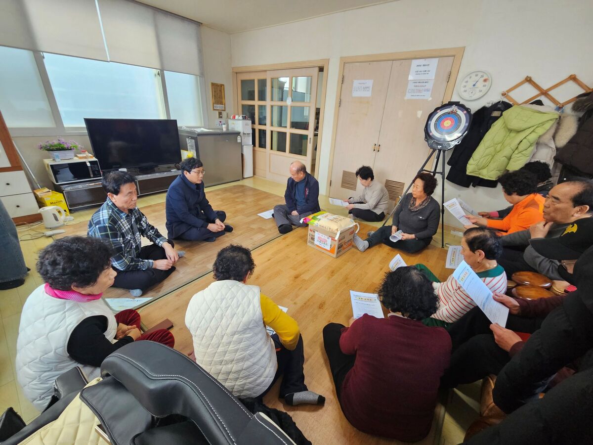 상동, 새해맞이 관내 19개 경로당 방문