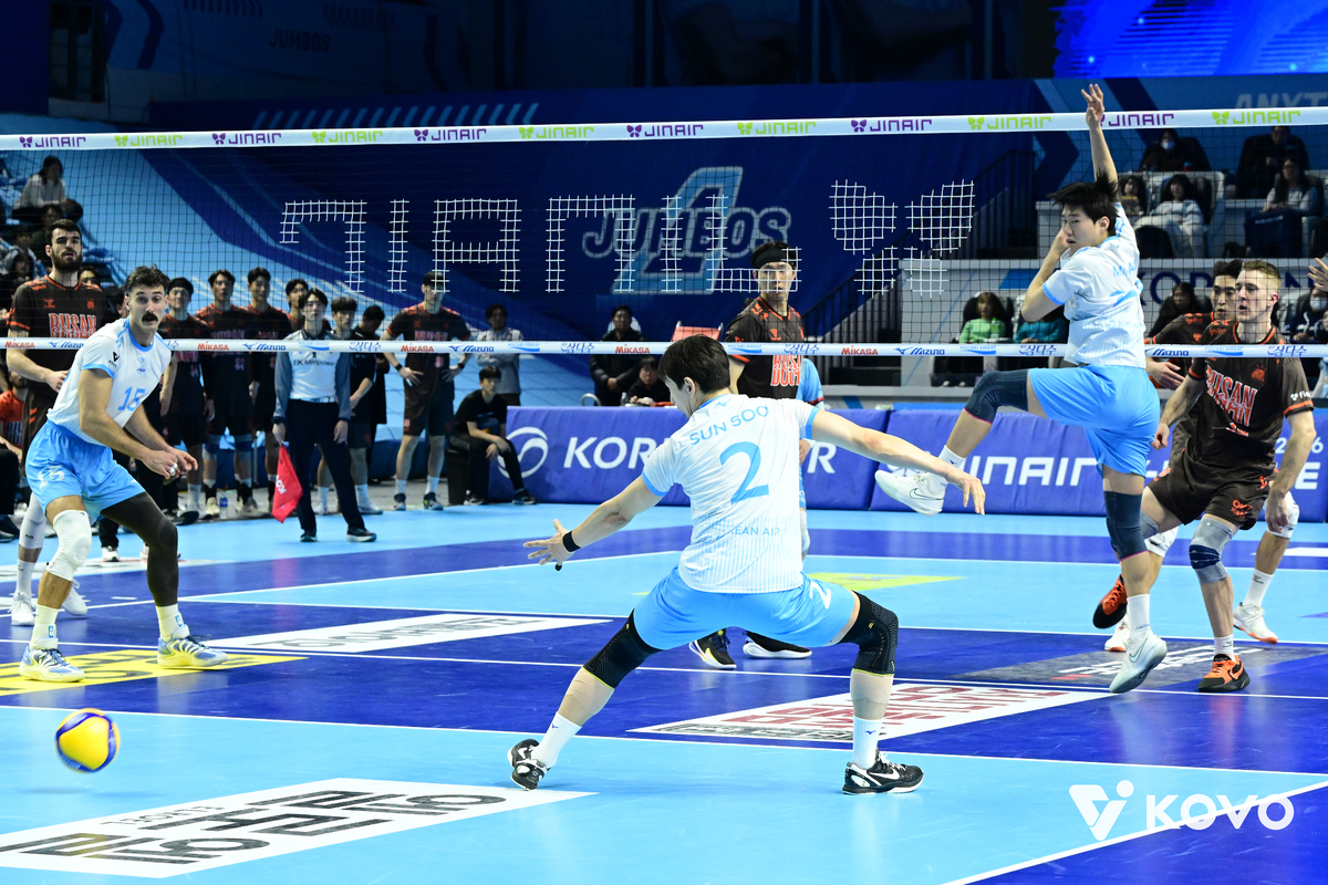 뒷심 약했던 대한항공, 김선호 발견에도 4연패… OK저축은행은 중위권 추격