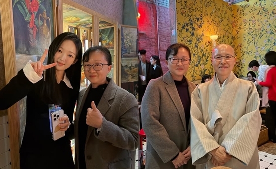 ‘흑백요리사’ 셰프들 총출동? ‘급식대가’ 이미영, ‘아기맹수’·선재스님과 인증샷