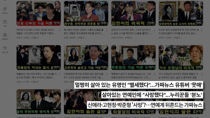 유명 연예인들의 충격적인 '사망설' 루머! '궁금한 이야기Y'가 파헤치는 가짜 뉴스 실태