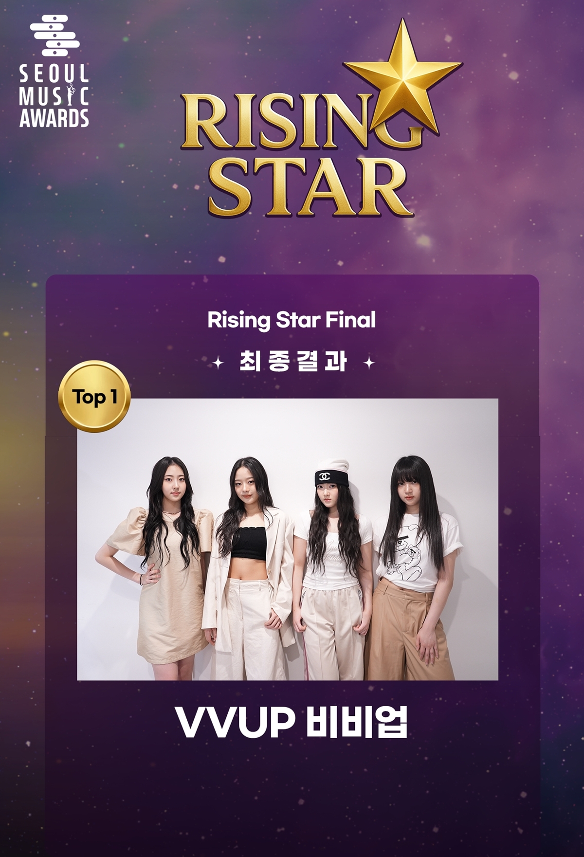 비비업, 서울가요대상 라이징스타 최종 1위…21일 본무대