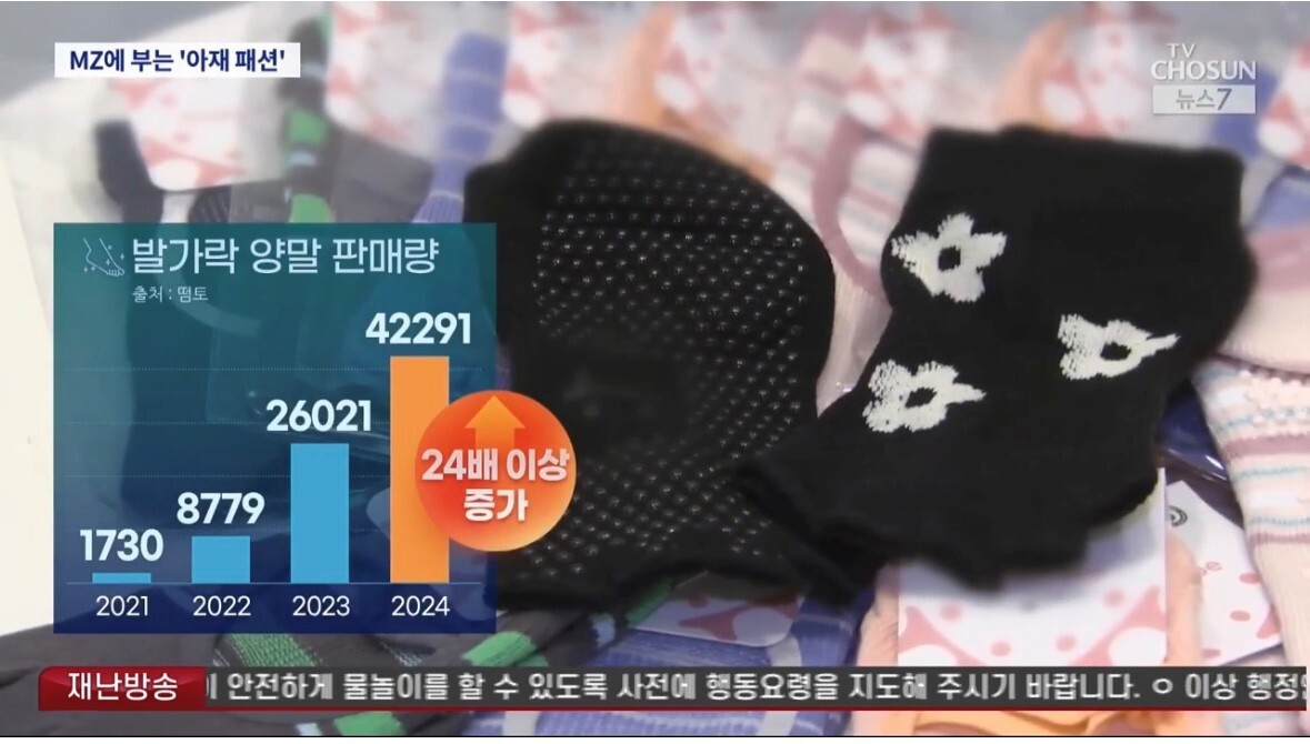 떰토, ‘발가락 양말’ TV조선 ‘트렌드 리포트, 요즘’에 소개