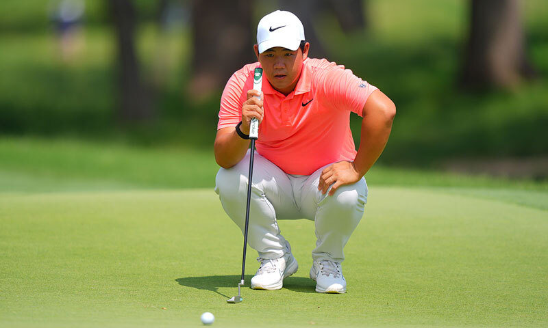김주형, 하루 만에 공동 1위에서 34위로